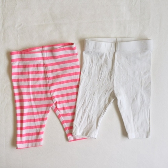 joe fresh 4-pack cropped leggings bundle 3-6 months baby girl - Picture 5 of 7